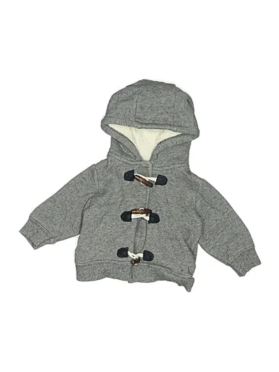 Pre-owned Carter's Babies' Zip Up Hoodie In Gray