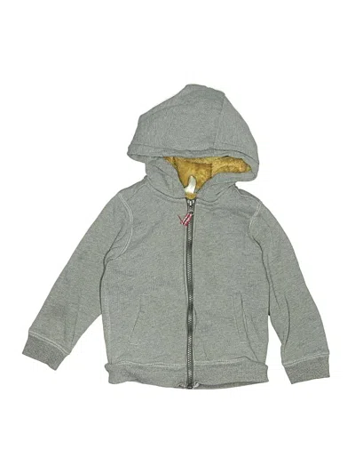 Pre-owned Carter's Kids' Zip Up Hoodie In Gray