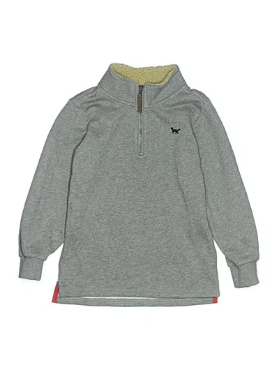 Pre-owned Carter's Kids' Zip Up Hoodie In Gray