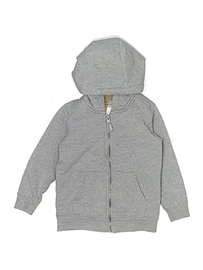 Pre-owned Carter's Kids' Zip Up Hoodie In Gray