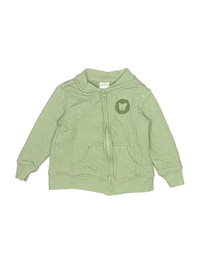 Pre-owned Carter's Babies' Zip Up Hoodie In Green