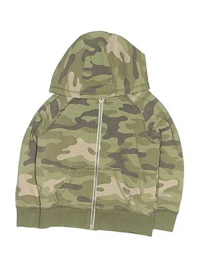 Pre-owned Carter's Kids' Zip Up Hoodie In Green