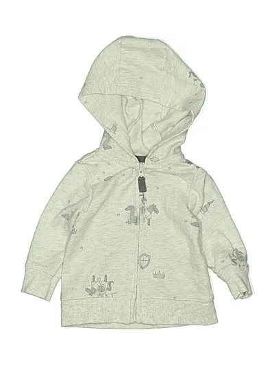 Pre-owned Carter's Babies' Zip Up Hoodie In Green