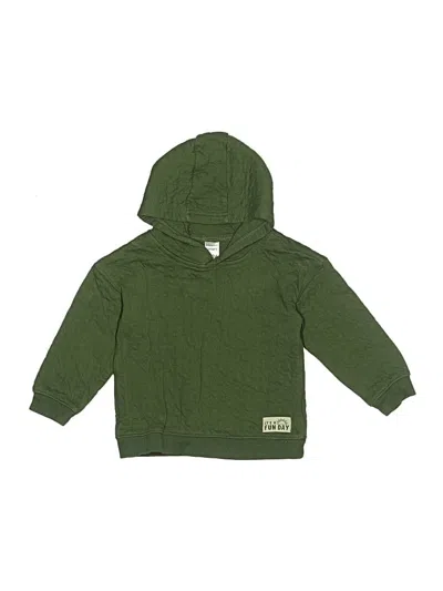 Pre-owned Carter's Kids' Zip Up Hoodie In Green