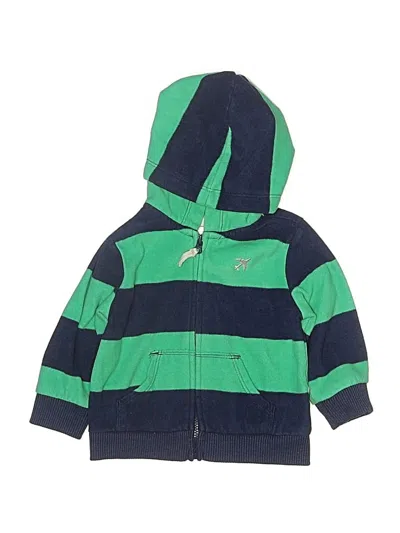 Pre-owned Carter's Babies' Zip Up Hoodie In Green