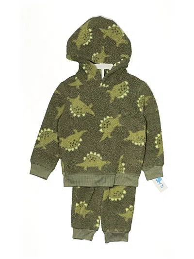 Carter's Kids' Zip Up Hoodie In Green