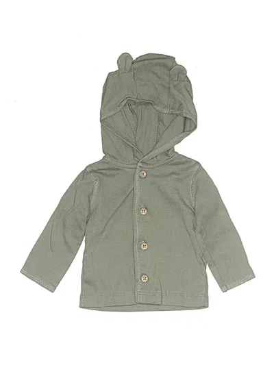 Pre-owned Carter's Babies' Zip Up Hoodie In Green