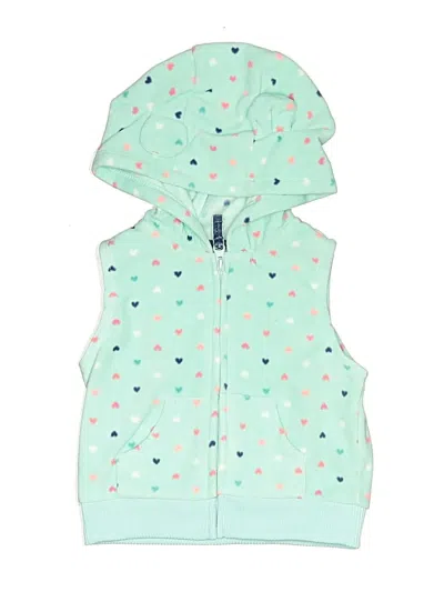 Pre-owned Carter's Babies' Zip Up Hoodie In Green