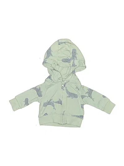 Pre-owned Carter's Kids' Zip Up Hoodie In Green