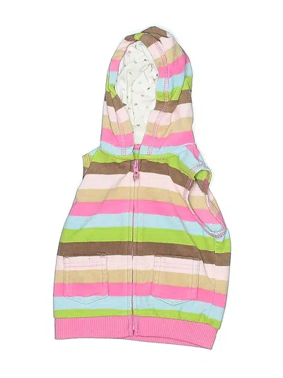Pre-owned Carter's Babies' Zip Up Hoodie In Pink