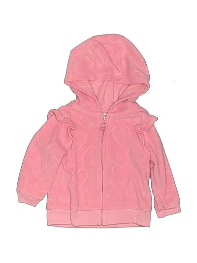Pre-owned Carter's Babies' Zip Up Hoodie In Pink
