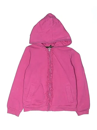 Pre-owned Carter's Kids' Zip Up Hoodie In Pink