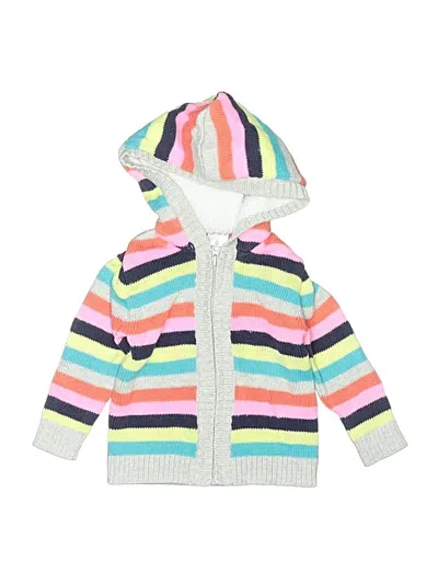 Pre-owned Carter's Babies' Zip Up Hoodie In Pink