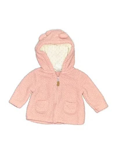 Pre-owned Carter's Babies' Zip Up Hoodie In Pink