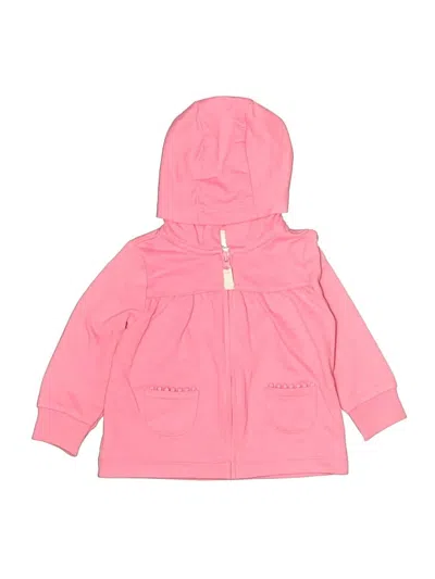 Pre-owned Carter's Babies' Zip Up Hoodie In Pink