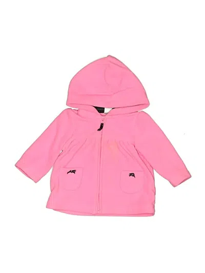 Pre-owned Carter's Babies' Zip Up Hoodie In Pink
