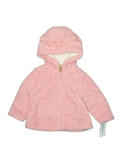 Pre-owned Carter's Babies' Zip Up Hoodie In Pink