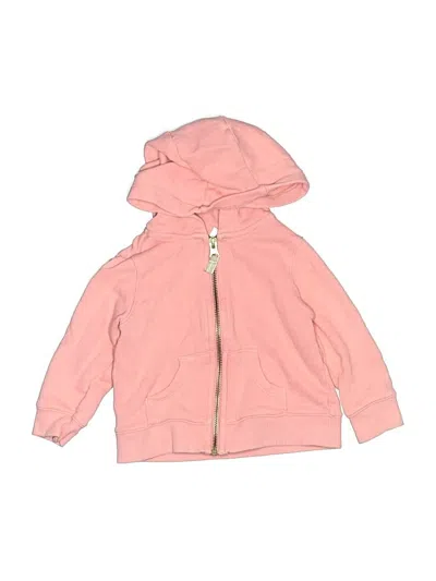 Pre-owned Carter's Babies' Zip Up Hoodie In Pink