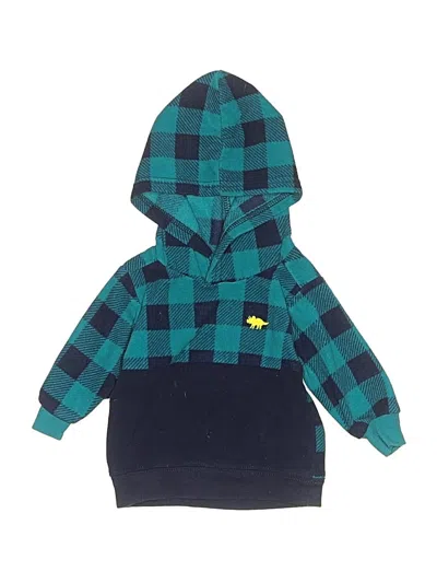 Pre-owned Carter's Babies' Zip Up Hoodie In Teal