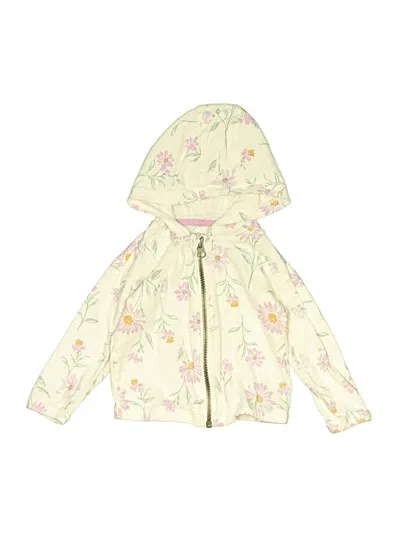 Pre-owned Carter's Babies' Zip Up Hoodie In Yellow