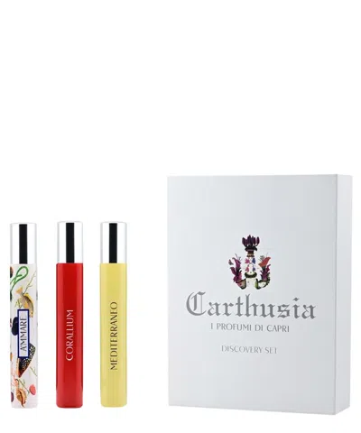 Carthusia I Profumi Di Capri Mare Intorno Discovery Set Eau De Parfum 3x10 ml In White