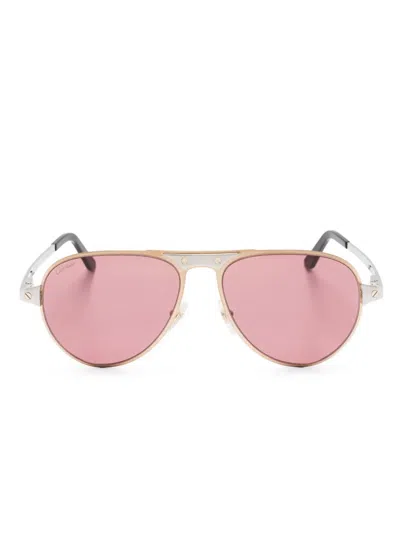 Cartier 0533s Sunglasses In Gold