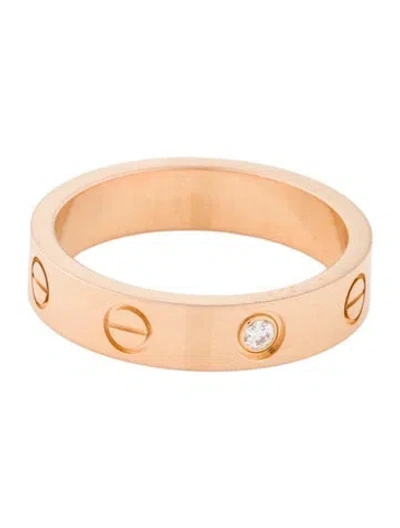 Pre-owned Cartier 1 Diamond Love Ring, Small Model In Multi