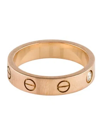 Pre-owned Cartier 1 Diamond Small Love Ring In Multi