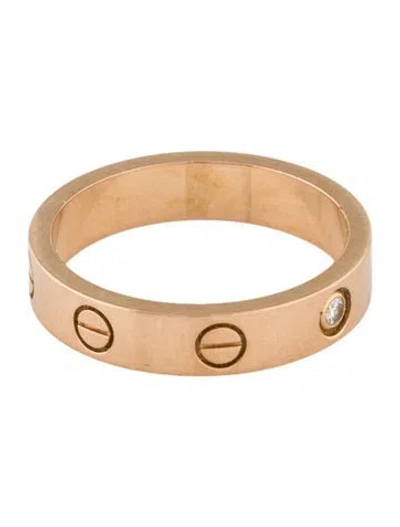 Pre-owned Cartier 1 Diamond Small Love Ring In Multi
