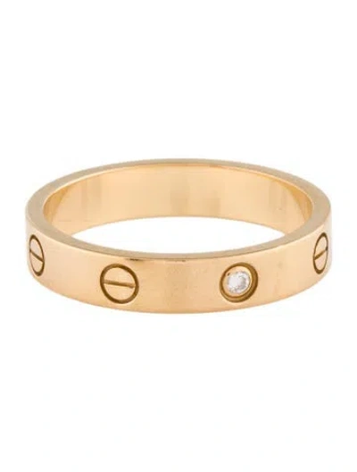 Pre-owned Cartier 1 Diamond Small Love Ring In Multi