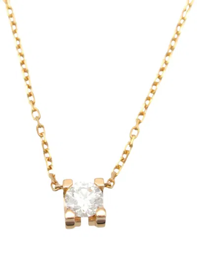 Pre-owned Cartier 10's 18kt Rose Gold C The  Diamond Necklace