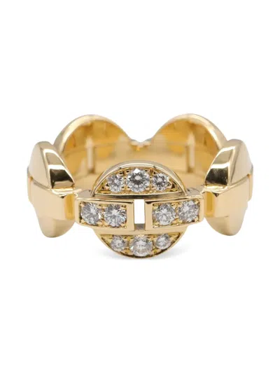 Pre-owned Cartier 10's 18kt Yellow Gold Imaria Diamond Ring