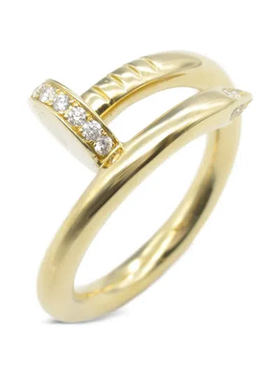 Pre-owned Cartier 10's 18kt Yellow Gold Juste Un Clou Diamond Ring