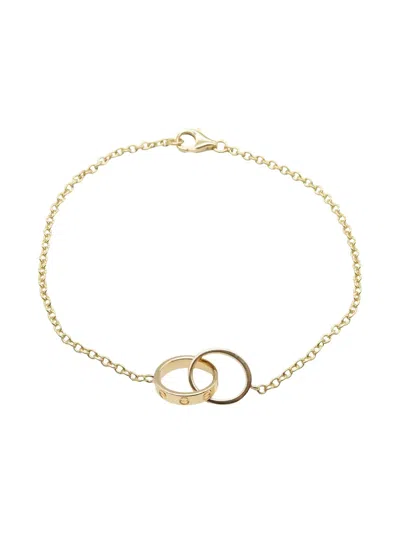 Pre-owned Cartier 10s 18k Yellow Gold Baby Love Bracelet