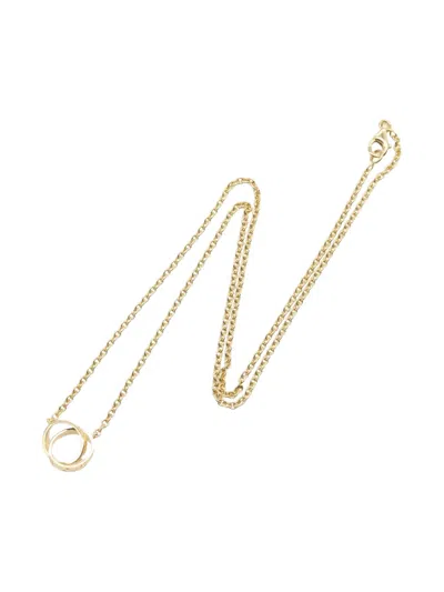 Pre-owned Cartier 10s 18k Yellow Gold Love Necklace