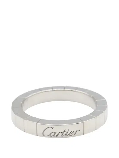 Pre-owned Cartier 10s Lanière Ring In Silver