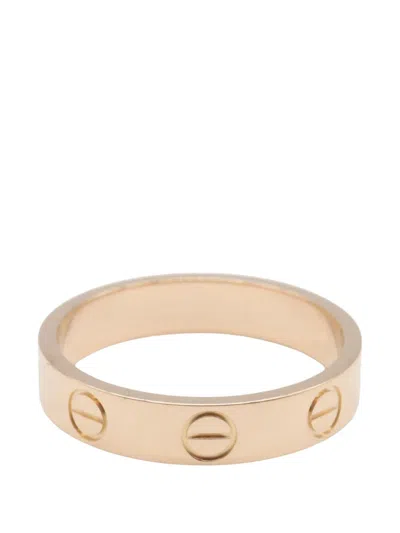 Pre-owned Cartier 10s Love Ring In Pink