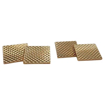 Pre-owned Cartier 14k Gold Cufflinks In Multi