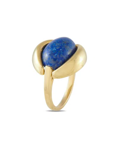 Cartier 14k Lapis Lazuli Ring (authentic Pre-loved) In Gold