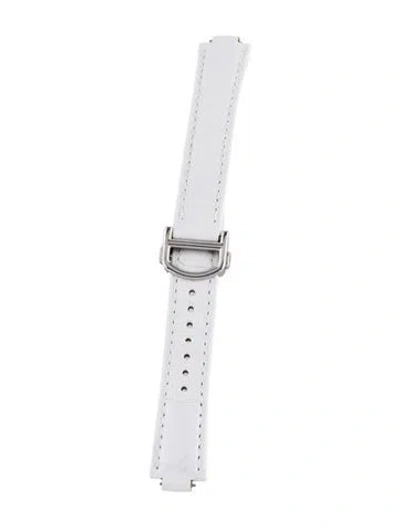 Pre-owned Cartier 16mm Watch Strap In White