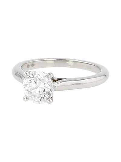 Pre-owned Cartier 1895 Platinum Solitaire Diamond Ring