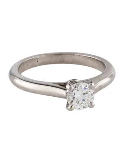 Pre-owned Cartier 1895 Solitaire Diamond Engagement Ring In Multi