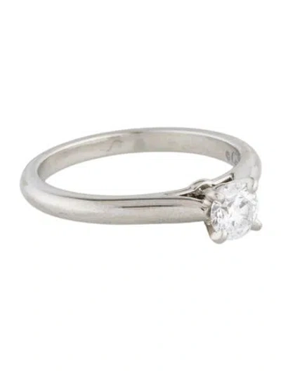 Pre-owned Cartier 1895 Solitaire Diamond Engagement Ring In Multicolor