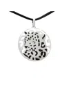 Cartier Panthere White Gold Disc Necklace