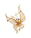 Cartier 18k 0.10 Ct. Tw. Sapphire Butterfly Brooch (authentic )