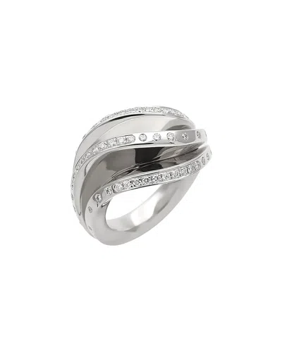 Cartier Nouvelle Vague Wave Diamond 18k White Gold In Metallic