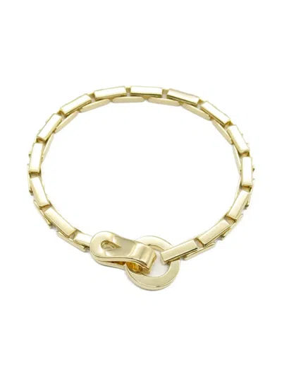 Pre-owned Cartier 18k Yellow Gold Rectangular-link Bracelet