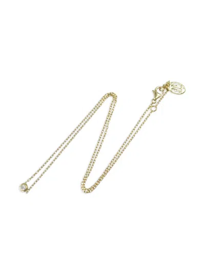 Pre-owned Cartier 2010 18kt Yellow Gold Damour Diamond Necklace