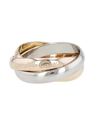 Pre-owned Cartier 18k Gold Medium Trinity Les Must De  Ring