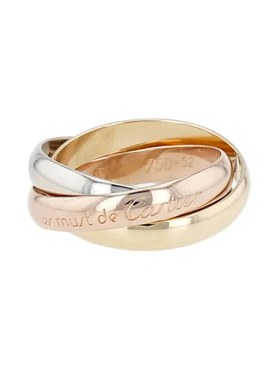 Pre-owned Cartier 18k Gold Medium Trinity Ring